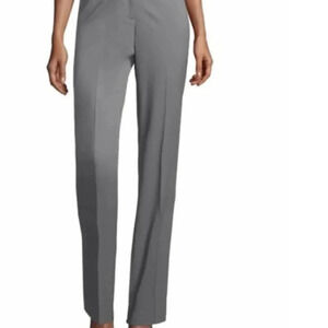 Lafayette 148 Barrow Wool Blend Gray Trousers Size 10